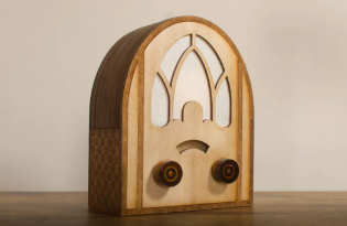 激光切割復(fù)古收音機，帶你追憶舊時光